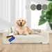 Rohrschneider Canapé pour chien rembourré avec pieds chromés