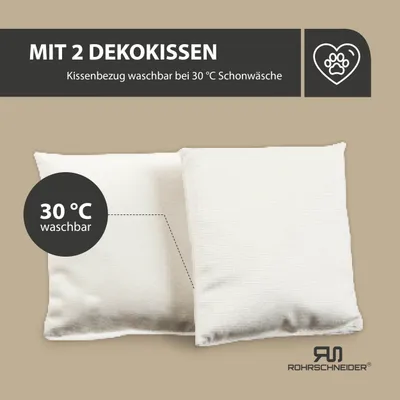 Rohrschneider Gepolstertes Hundesofa mit Chromfüssen