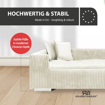 Rohrschneider Gepolstertes Hundesofa mit Chromfüssen
