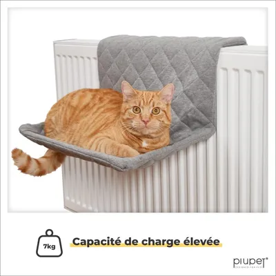 PiuPet Chaise longue chauffante pour chats