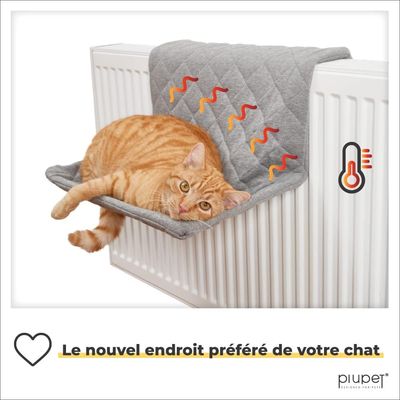 PiuPet Chaise longue chauffante pour chats