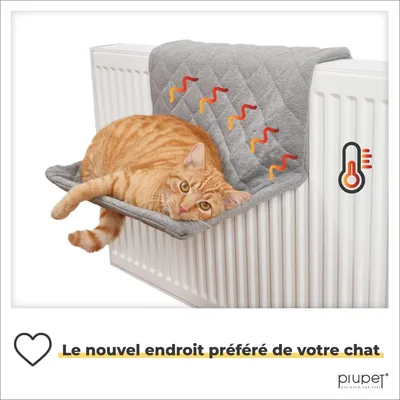 PiuPet Chaise longue chauffante pour chats