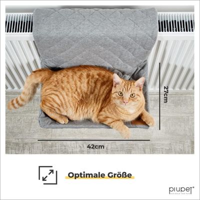 PiuPet® Katzen Heizungsliege I Für Katzen I bis 7kg I Katzen Hängematte