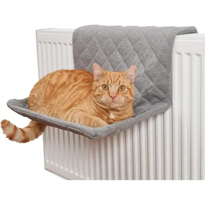 PiuPet® Katzen Heizungsliege I Für Katzen I bis 7kg I Katzen Hängematte