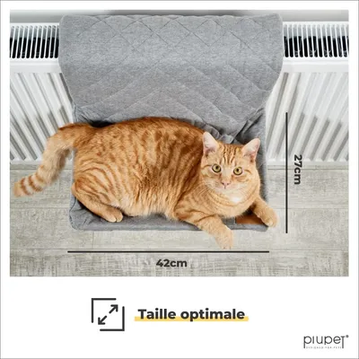 PiuPet Chaise longue chauffante pour chats