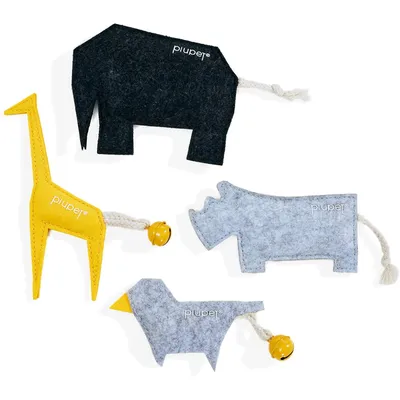 PiuPet® Jouet pour Chat avec Herbe à Chat I Lot de 4 I Accessoires Chat