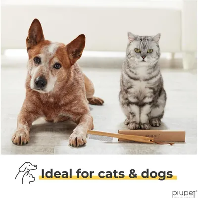 PiuPet® Peigne Anti-Puces pour Chat/Chien I Sans Plastique I Anti-Tiques