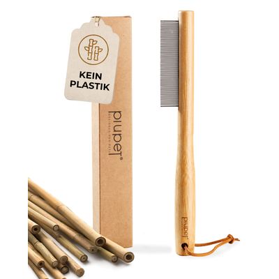 PiuPet® Peigne Anti-Puces pour Chat/Chien I Sans Plastique I Anti-Tiques