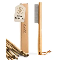 PiuPet® Peigne Anti-Puces pour Chat/Chien I Sans Plastique I Anti-Tiques