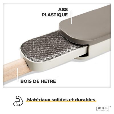 PiuPet® Brosse Anti-Poils Animaux I Autonettoyante I Pour Vêtements