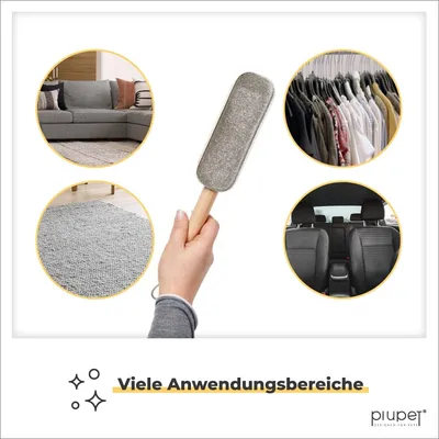 PiuPet® Brosse Anti-Poils Animaux I Autonettoyante I Pour Vêtements PiuPet® Brosse Anti-Poils Animaux I Autonettoyante I Pour Vêtements