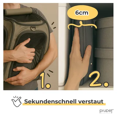 PiuPet® Tiertransportbox I Für Katzen & kleine Hunde I bis 10kg PiuPet® Tiertransportbox I Für Katzen & kleine Hunde I bis 10kg