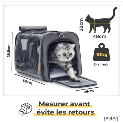 PiuPet Sac de transport pour animaux