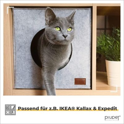 PiuPet® Katzenhöhle inkl Kissen I Kuschelhöhle Katze