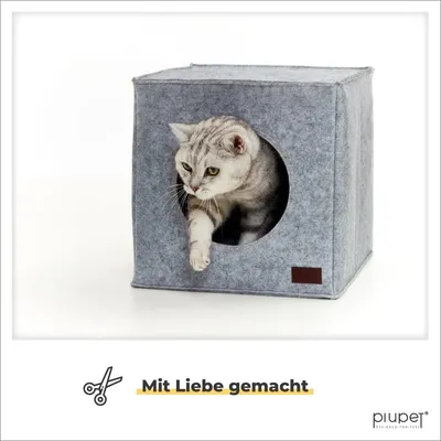 PiuPet® Katzenhöhle inkl Kissen I Kuschelhöhle Katze PiuPet® Katzenhöhle inkl Kissen I Kuschelhöhle Katze