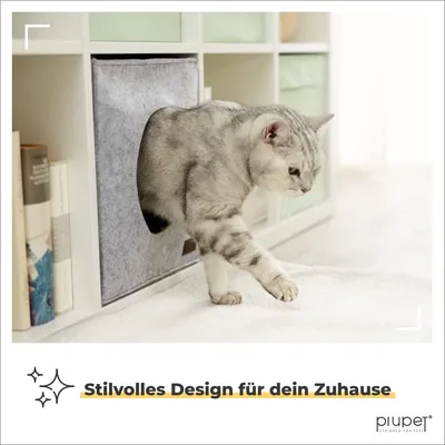 PiuPet® Katzenhöhle inkl Kissen I Kuschelhöhle Katze PiuPet® Katzenhöhle inkl Kissen I Kuschelhöhle Katze