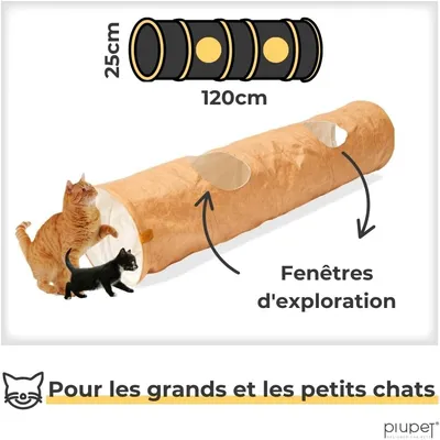 PiuPet Tunnel pour chats