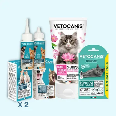 Vetocanis, Kit de Toilettage pour Chat