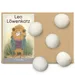 LEO LÖWENKATZ 5 balles en feutre pour chat. Feutre 100% pure laine