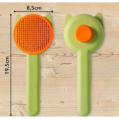 LEO LÖWENKATZ Brosse pour chat autonettoyante, brosse chat