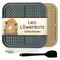 LEO LÖWENKATZ Lot de 2 tapis à lécher pour chats avec spatule et pinceau 2 tapis