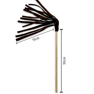 KATER KASIMIR Plumeau et plumeau en cuir. Plumes naturelles. Cuir de vache