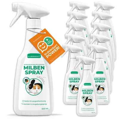 SILBERKRAFT Spray anti-acariens pour cochons d'Inde & lapins