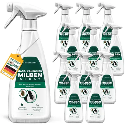 Silberkraft Milbenspray für Hasen & Kaninchen – Abwehrspray (Repellent)