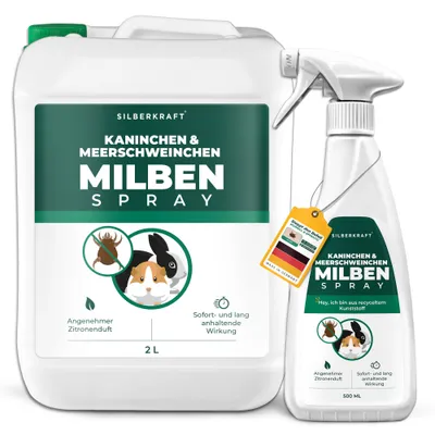 SILBERKRAFT Spray anti-acariens pour cochons d'Inde & lapins SILBERKRAFT Spray anti-acariens pour cochons d'Inde & lapins