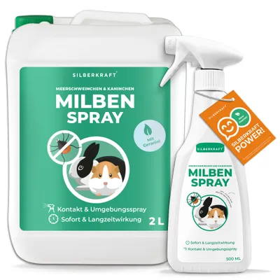 SILBERKRAFT Spray anti-acariens pour cochons d'Inde & lapins