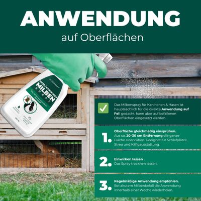 SILBERKRAFT Spray anti-acariens pour lapins/hares
