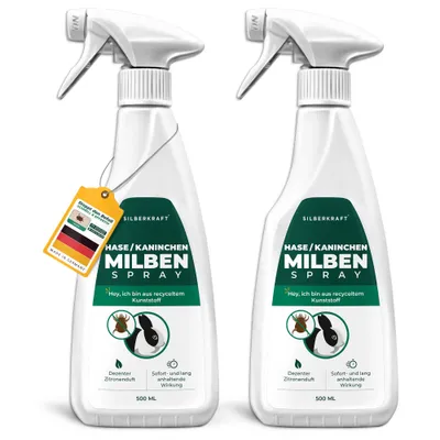 SILBERKRAFT Spray anti-acariens pour lapins/hares SILBERKRAFT Spray anti-acariens pour lapins/hares