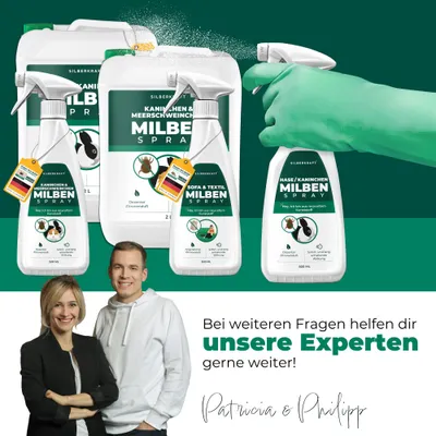 Silberkraft Milbenspray für Hasen & Kaninchen – Abwehrspray (Repellent)