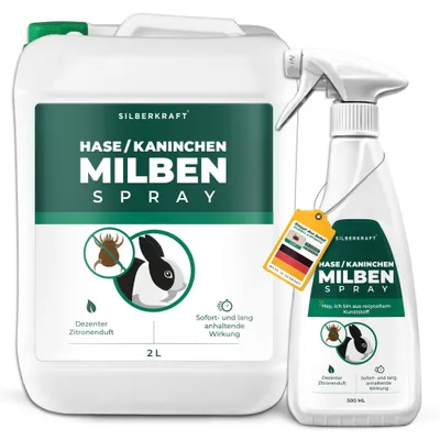 Silberkraft Milbenspray für Hasen & Kaninchen – Abwehrspray (Repellent)