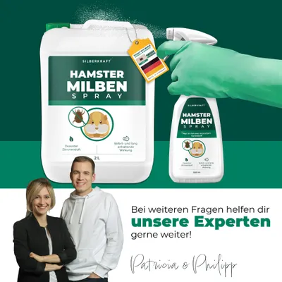 Silberkraft Milbenspray für Hamster – Abwehrspray (Repellent) gegen Milben