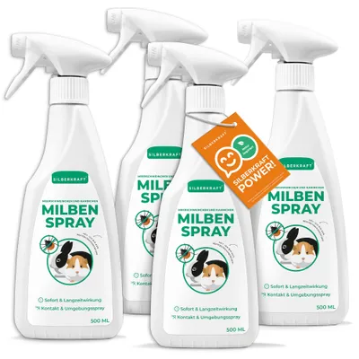 SILBERKRAFT Spray anti-acariens pour cochons d'Inde & lapins