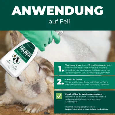SILBERKRAFT Spray anti-acariens pour lapins/hares SILBERKRAFT Spray anti-acariens pour lapins/hares