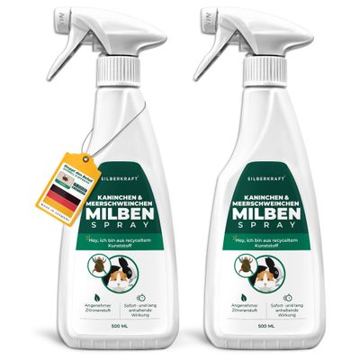 SILBERKRAFT Spray anti-acariens pour cochons d'Inde & lapins