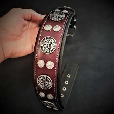 Bestia Custom Dog Gear - Collier Hektor Bordeaux
