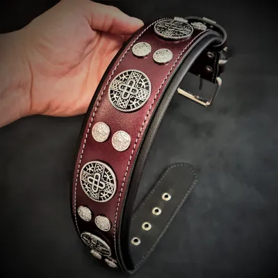 Bestia Custom Dog Gear - Collier Hektor Bordeaux
