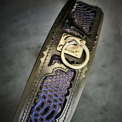Bestia Custom Dog Gear - Le collier Indigo