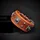 S — Tour de cou 35–42,5 cm / Marron / coussin orange