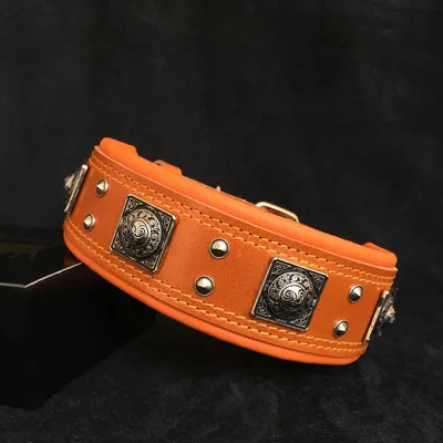Bestia Custom Dog Gear - Le collier marron Eros