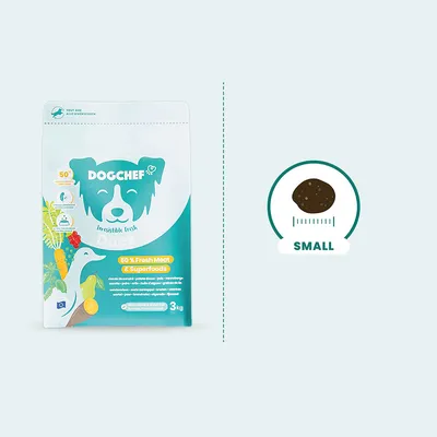 Dog Chef Natürliches Trockenfutter mit frischer Ente für Hunde