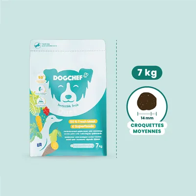 Dog Chef Croquettes Naturelles au Canard Frais pour chien Dog Chef Croquettes Naturelles au Canard Frais pour chien