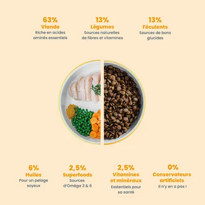 Dog Chef Croquettes Naturelles au Poulet Frais pour chien Dog Chef Croquettes Naturelles au Poulet Frais pour chien