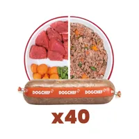 Dog Chef Repas Frais Cuisiné - Boeuf & Poulet - 100% Naturel pour chien