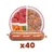 Lot de 40 Repas Frais au Boeuf 300g