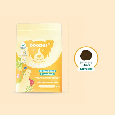 Dog Chef Croquettes Naturelles au Poulet Frais pour chien