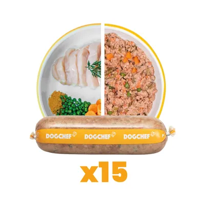 Dog Chef Repas Frais Cuisiné - Poulet Frais - 100% Naturel pour chien